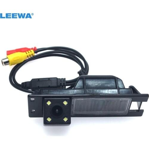 LEEWA 1Set Car CCD Rear View Camera with LED For Opel Astra H J FIAT Grande Buick Regal Backup Parking Camera#1035