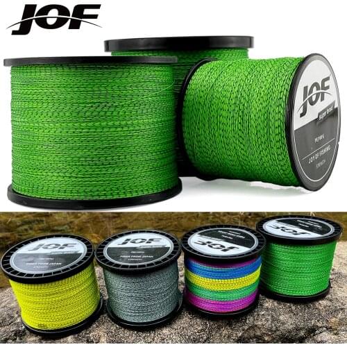 JOF 8 Strands Braided Fishing Line Multifilament 300M 500M 1000M Carp Fishing Invisible Braided Wire All For Fishing Accessories