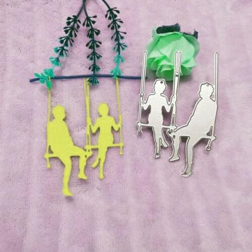Swing lovers Metal Cutting Dies for DIY Scrapbooking Album Paper Cards Decorative Crafts Embossing Die Cu
