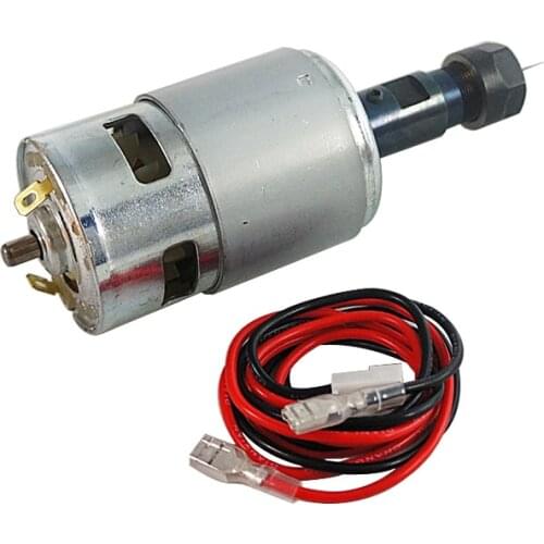 Mini DC Spindle Motor 10000rpm 1610 2417 2418 3018 CNC DIY Engraving Machine 120W Spindle with ER11 Collet Extension Rod