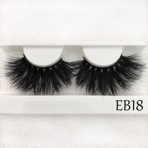 Mink Eyelashes 25mm Lashes Fluffy Messy 3D False Dramatic Long Natural Lashes Paper Box Makeup Eyelash