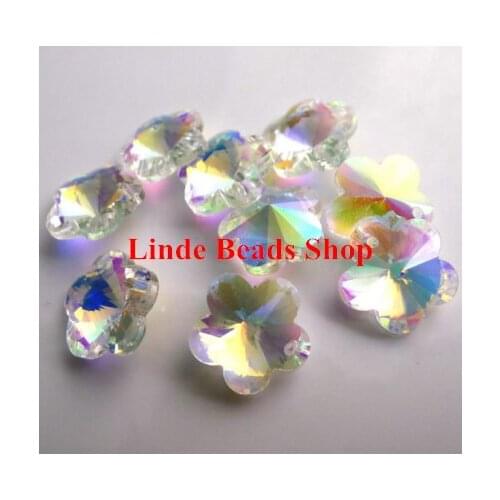 Wholesale 10mm(100pcs)/14mm(60pcs) AAA Top Quality 6744 crystal flower pendant beads Free Shipping