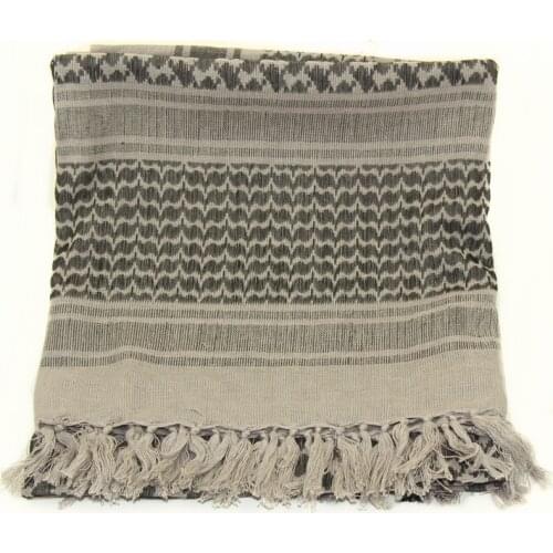 Wholesale Tactical Scarf Army Military Keffiyeh Shemagh Arab Scarf Shawl Neck Cover Head Wrap Grey