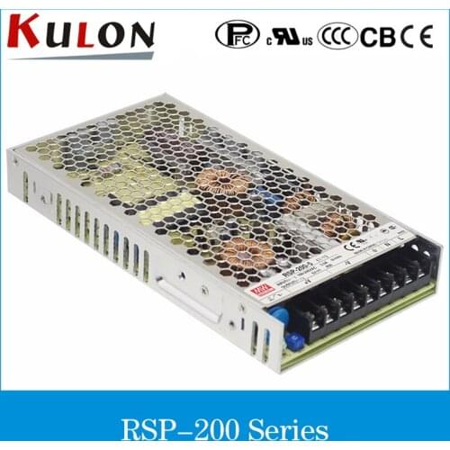 Original MEAN WELL RSP-200-2.5 40A 2.5V 100W Single Output Power Supply with PFC Function RSP-200