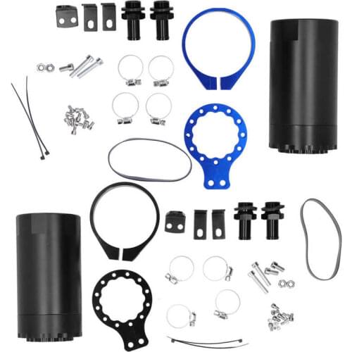 Pull Starter Start Engine Accessories Car Baffled Oil Catch Can Reservoir Kit with Mounting Accessory RS‑OCC020 Universal