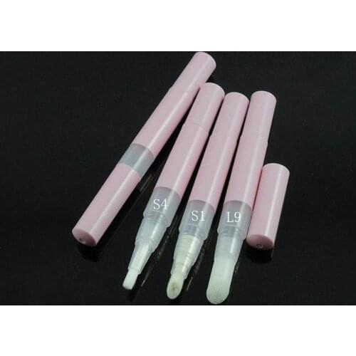 3ml pink plastic cosmetic pen for lip gloss balm mascara /eyelash growing liquid/spot/whelk removal art nail teethwhitening