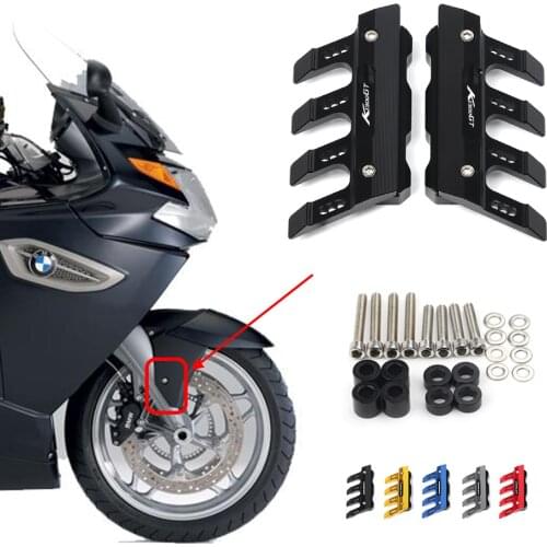 With Logo For BMW K1300GT 1300S Motorcycle Mudguard Front Fork Protector Guard Block Front Fender Anti-fall Slider Accessories