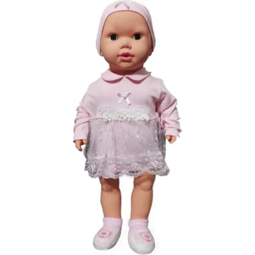 Tulle Detailed Pink Baby Girl Dress-Hair Straped & Patikli