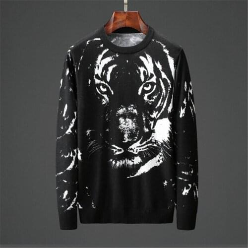 Male Clothing Long Sleeve Sweater Knitted Pullovers Winter Thick O-Neck New Fashion Men Streetwear Casual Slim Fit