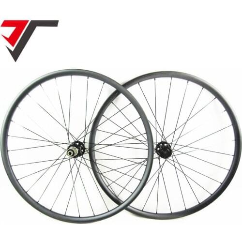 TRIPS 27.5er XC super light straight pull carbon wheels 27mm tubeless mountain bike wheelset 650b Thru axel carbon mtb wheels