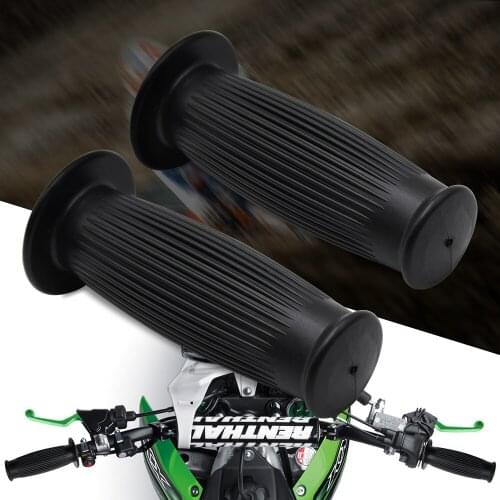 Universal CNC Alunimum rubber Motorcycle Grip Sets motocross Grip end moto Handle Bar grips handbar grips for honda yamaha