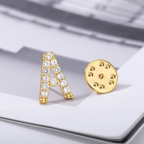 V Attract Brooches Letter On Clothes