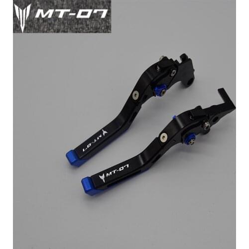 Yang hua CNC Folding&Extending Brake Clutch Levers For Yamaha MT-07/FZ-07 2014 2015 2016 Laser Logo(MT-07)