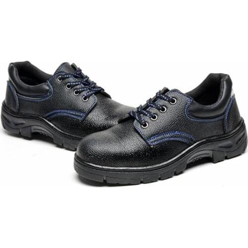 Safety Work Man Shoes Leather Genuine Steel Toe Boots Construction Waterproof Puncture-Proof Indestructible Safety Boots for Men