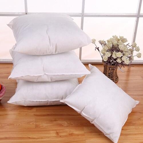 1PC 45×45cm Standard White Pillow Cushion Core Inner Filling Soft Throw Seat Pillow Interior Car Home Decor Insert White #A