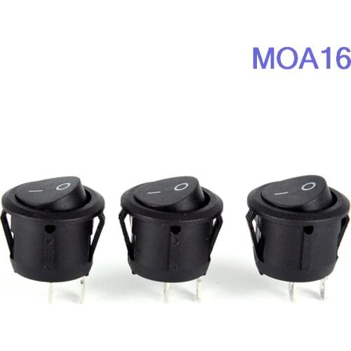 1pc Round Black 2 Pin SPST ON-OFF Rocker Boat Switch 12V Snap + Waterproof Coat