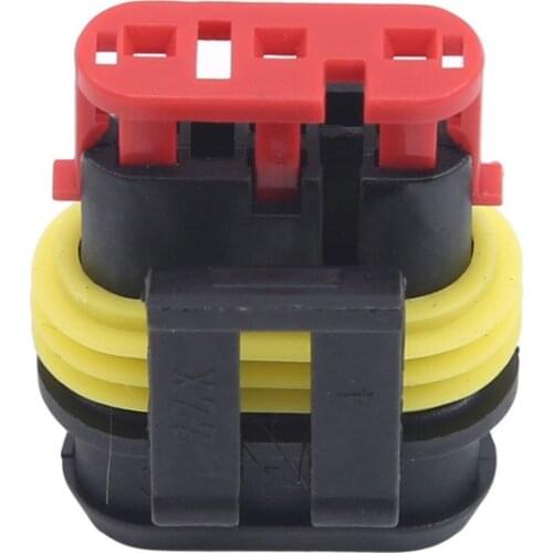 10 Sets Full Waterproof Car Connector 1P, 2P, 3P, 4P Bit Core Connector Terminal Connector Auto Replacement Parts