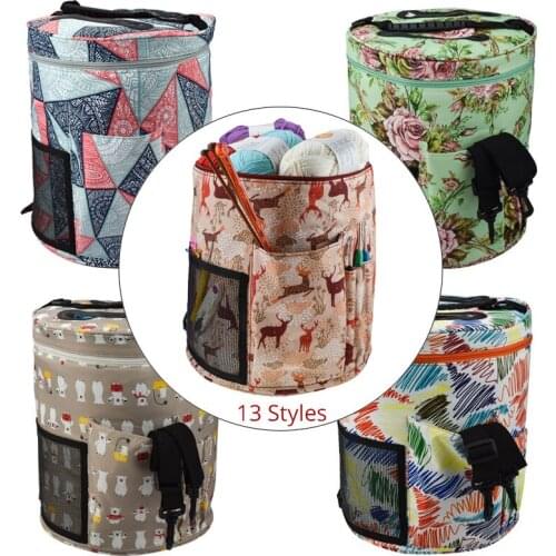 13 Styles Empty Yarn Storage Bag DIY Needle Arts Craft Crochet Bag For Knitting Needles And Crochet Hooks Knitting Bag For Women