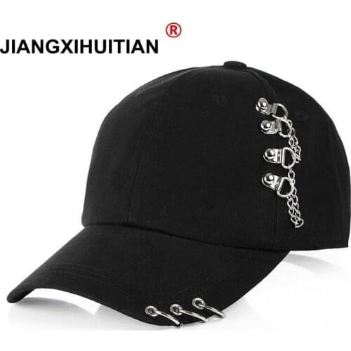 2018 Adult Casual Solid Adjustable Iron Ring Baseball Caps Snapback Cap Casquette Hats Fitted Casual Gorras Dad Hats