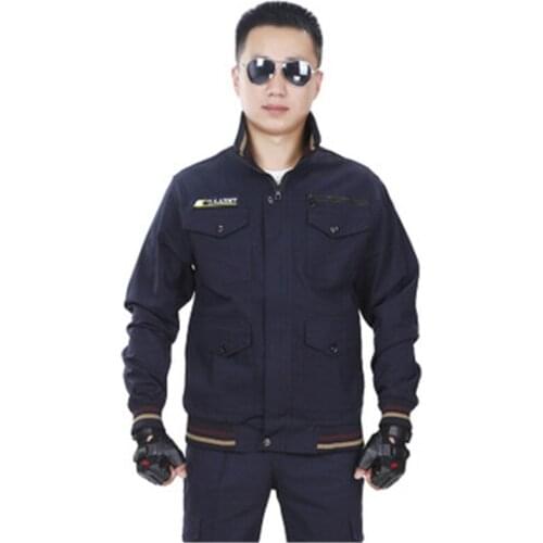 2020 Work clothes suit mens workshop factory welder clothing wear-resistant breathable wicking navy blue Winter overalls homme