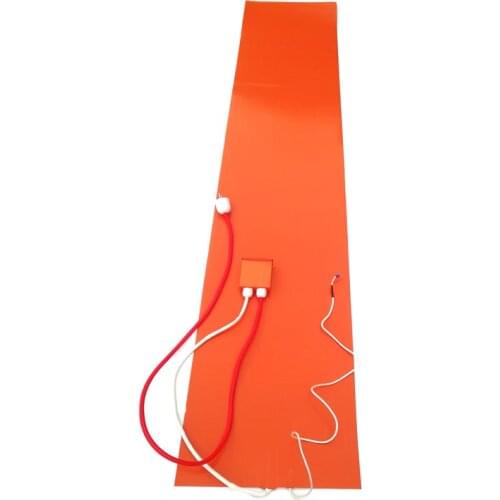 240v 2000w 350*1900*1.5mm Silicone Rubber Ski Press Heater digital thermostat on wire 1500mm lead wire out from middle of short