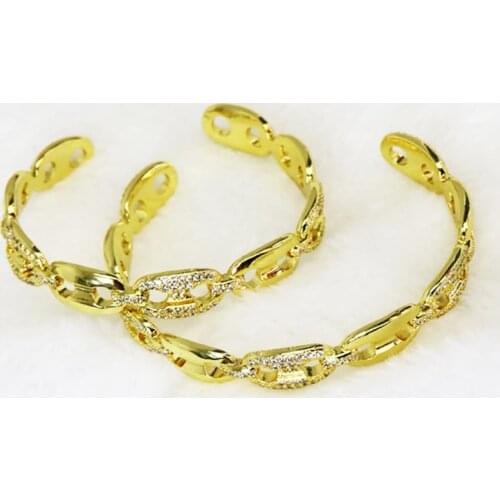 5 Pcs Metal Bangle Hollow Metal bangle Bracelet Gold color Women bangle Fashion jewelry Bangle 51445