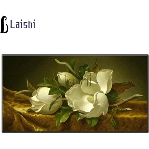 5D diamond painting Magnolia mosaic diamond crystal painting full square round drill DIY diamond embroidery art Diamond Painting