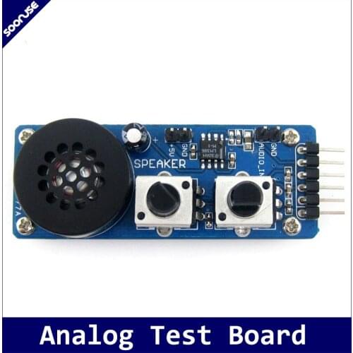 Analog Test Board Analog Input/Output Module for Testing Integrated AD/DA Function MCUs with LM386M,Speaker Adjustable Resistor