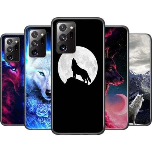 Moon Wolf Howl For Samsung Galaxy A01 A11 A12 A21 A21S A31 A41 A42 A51 A71 A32 A52 A72 A02S UW Phone Case