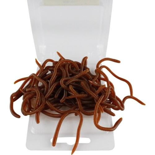 Imitation earthworm fishing earthworm artificial fishing earthworm fishy bait soft bait 60mm 80mm fishing tackle