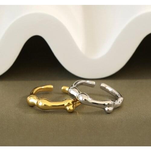 Real 925 sterling silver irregular engagement rings for women fine jewelry, elegant silver ring woman wedding party accessories