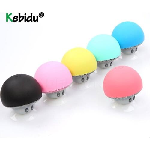 Colorful Mini Wireless Bluetooth Speaker Mushroom Portable Waterproof Shower Stereo Subwoofer Music Player For IPhone Android
