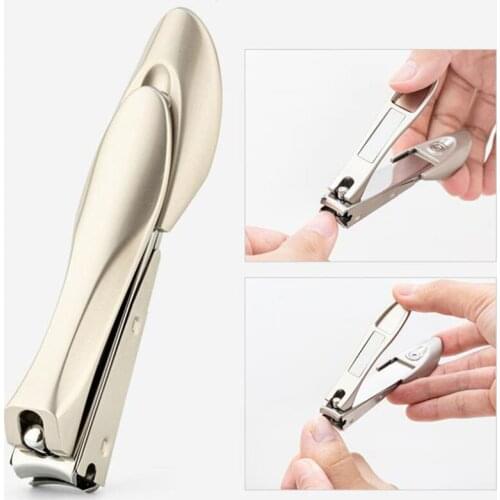Nail Clippers Stainless Steel Anti Splash Fingernail Cutter Manicure Tools Bionics Design Nail Trimmer Pedicure Scissor