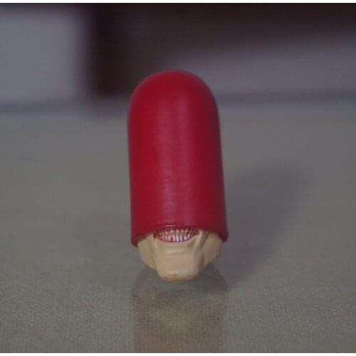 1/12 scale soldier red hood head sculpture model for 6 inch action figure body model toy