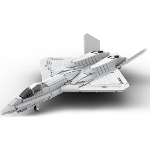 MOC Star Series YF-23 II Fighter Open the Cockpit Wars Plan Large Fighter Aircraft Building Block Model Decoration Kids Toys