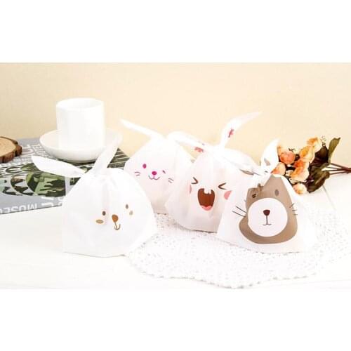 Cartoon candy bag box cookie chocolate plastic gift for Birthday Wedding Party Decoration craft DIY favor baby shower