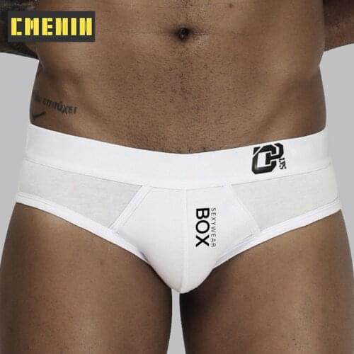 High Quality Low waist Sexy Mens Underwear Briefs Print Mens lingerie Cotton Mens Briefs Bikini Gay Underwear Cueca OR215