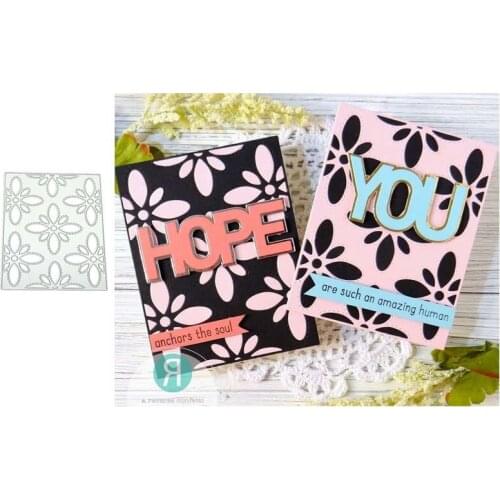 New Arrival Flower Leaves Background Metal Cutting Dies Scrapbook Craft Die Cut Stencil Card Making Mould Sheet Decor Template