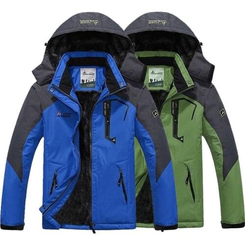 Winter Parka Men Windbreak Plus Velvet Thick Warm Windproof Fur Coats Male Military Hooded Anorak Jackets Mens Winter Jackets