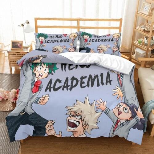 Super Fiber Down Quilt Cover Cartoon 3D Printed Quilt Cover Bedding Cover Single Double Bed Linen Cover Home Textile