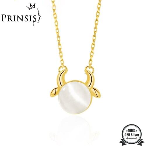 PrinSis Real 925 Sterling Silver Minimalist Sweet Opals Cow Choker Necklace For Fashion Women Wedding Party Fine Jewelry DD595