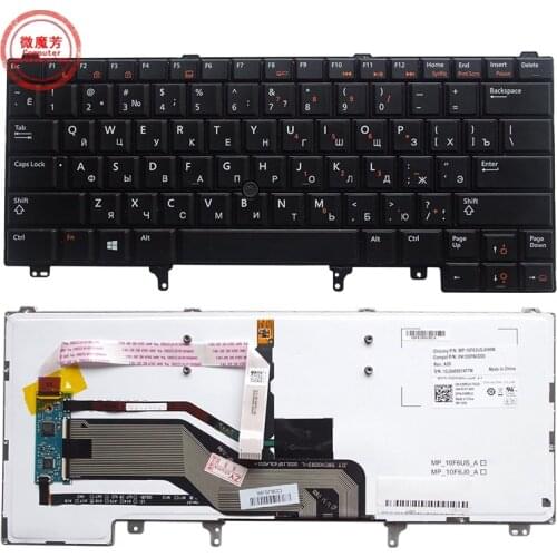 Russian NEW For DELL E6420 E5420 E5430 E6220 E6320 E6330 E6420 E6430 RU with Backlight Laptop Keyboard