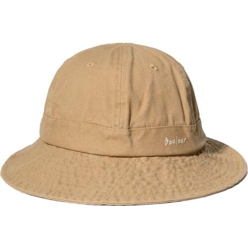 100% Washed Cotton Dome Bucket Hat Woman Casual Solid Foldable Hat Travel Beach Sun Hat Outdoor Camping Fishing Hat Hiking Cap