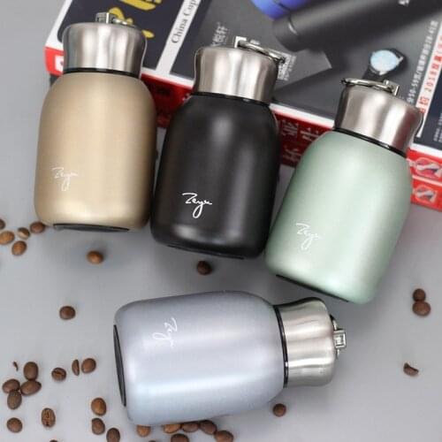 Cute mini portable stainless steel vacuum flask compact exquisite hot water thermoses termo acero inoxidable kubek termiczny