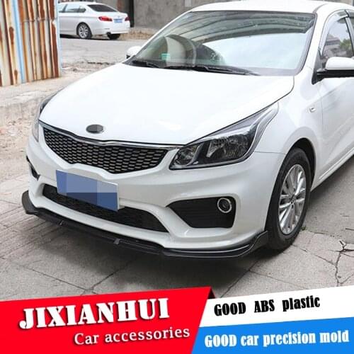 For Kia K2 Body kit spoiler 2016-2018 For RIO ABS Rear lip rear spoiler front Bumper Diffuser Bumpers Protector