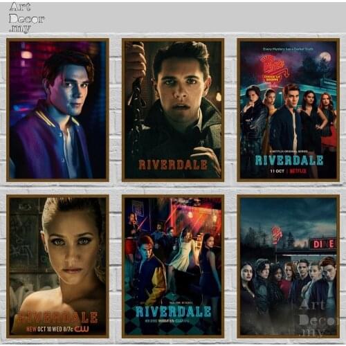 Tv Show Riverdale Retro Kraft Paper Movie Poster For Home Art Decoration Posters
