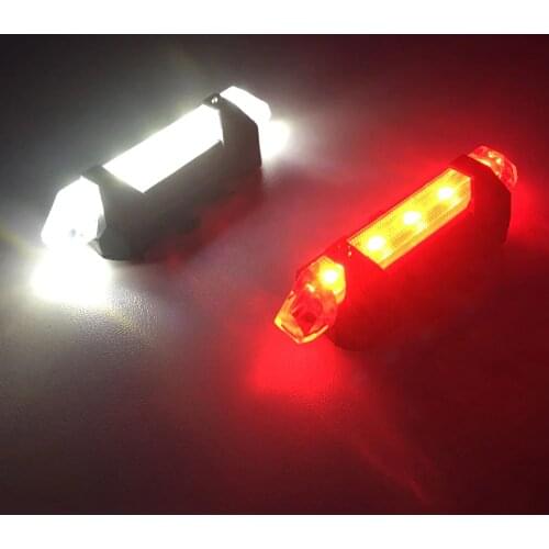 LISM Bicycle Light USB Bike LED Taillight Rear Tail Safety Warning Cycling Portable Light Rechargeable Mountain Bike Lights