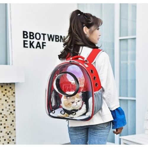 Astronaut Window Bubble Carrying Travel Bag Breathable Space Capsule Transparent Pet Carrier Bag Dog Cat backpack