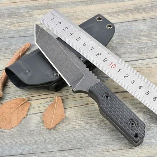High hardness Outdoor Fixed Blade Survival Knives 9cr18mov Blade Hunting Knife fiber Handle Straight Knife
