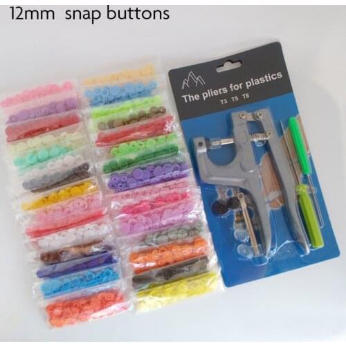 High quality Resin Plastic T5 Snap Button Baby Installation Tool Set Childrens Clothing Snap Button Concealed Button for cloth